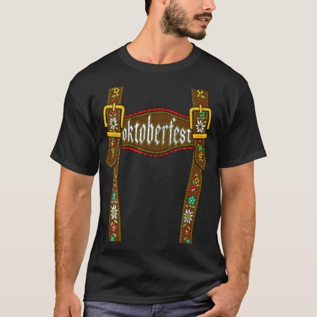 T-shirt Oktoberfest Lederhosen (Devant)