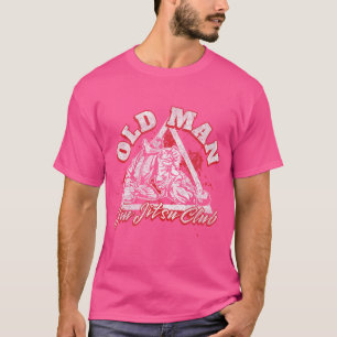 T-shirt Old Man Jiu Jitsu Club Retro Jiu Jitsu Design Pour