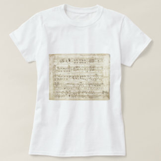T-shirt Old Music Notes
