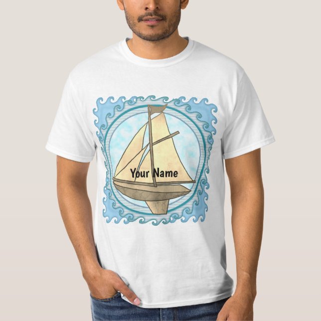 T-shirt Old Sailboat (Devant)