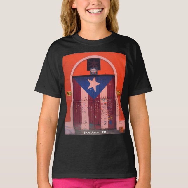 T-shirt Old San Juan, Puerto Rico Pride  (Devant)