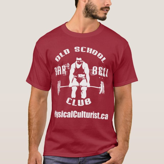 T-shirt Old School Barbell Club Appareils (Devant)