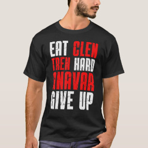 T-shirt Old School Bodybuilding Eat Clen Tren Hard Anavar