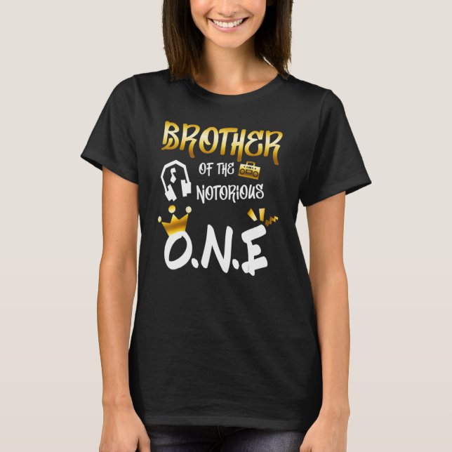 T-shirt Old School  Hip Hop Brother Of The Notorious One (Devant)