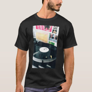 T-shirt Old School Hip hop Music DJ Vinyl Record