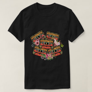 T-shirt Old School Playlist Shirt, Retro 80s 90s Musique