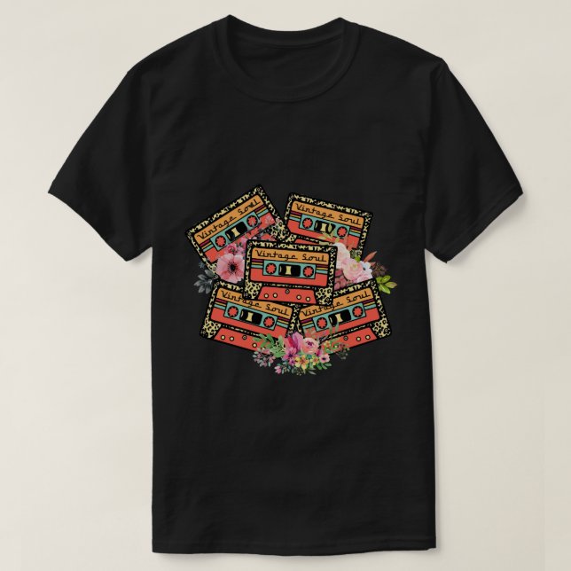 T-shirt Old School Playlist Shirt, Retro 80s 90s Musique (Design devant)