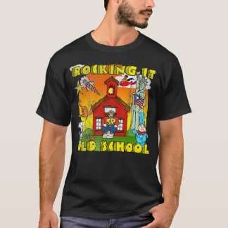 T-shirt Old School Rock en détresse non en détresse égalem