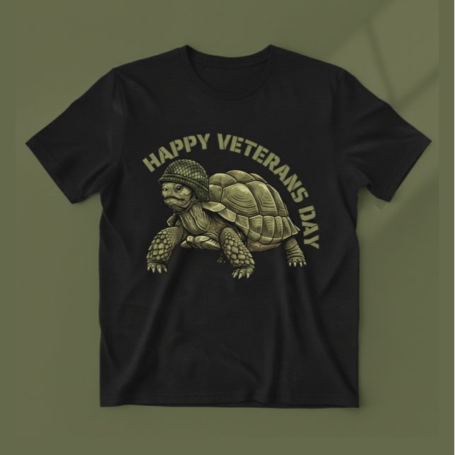 T-shirt Old Veteran Turtle (Créateur téléchargé)