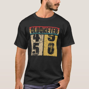 T-shirt Oldomètre 49-50 Funny 50E Tournant 50 Gif Anniver