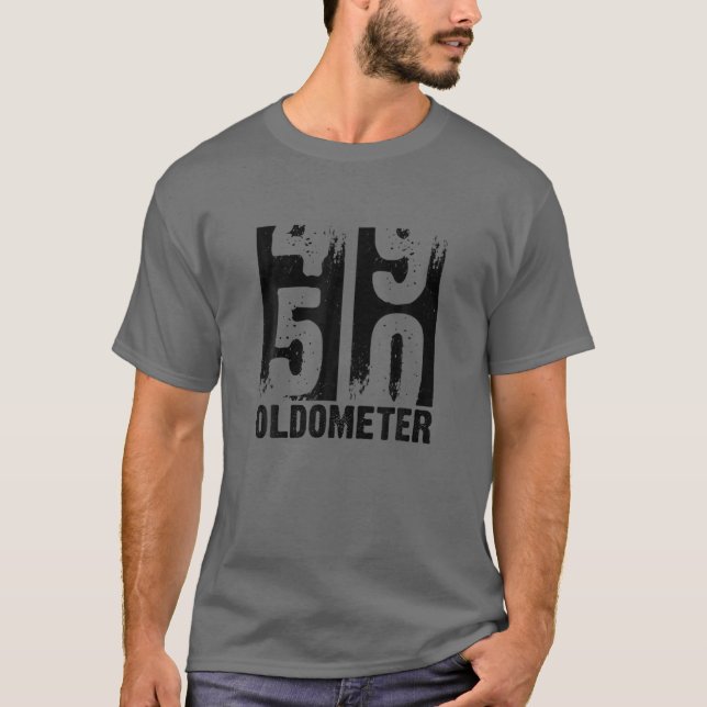 T-shirt Oldomètre 49 50 Funny Cinquante Ans 50E Anniversai (Devant)