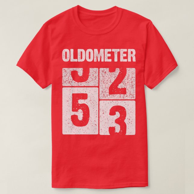 T-shirt Oldomètre 53 ans Né en 1968 53e anniversaire (Design devant)