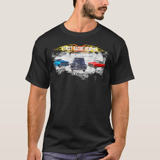 T-shirt Ole Heavy, Heifer, Ziptie Street course Memphis t  (Devant)