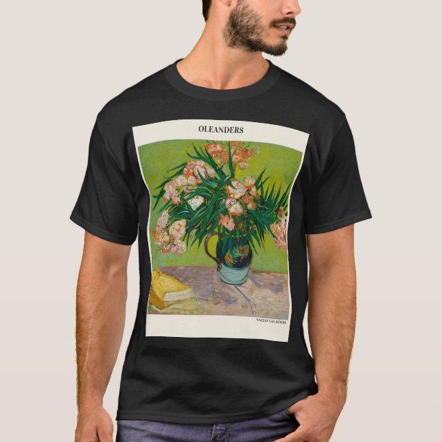 T-shirt Oleanders Par Vincent Van Gogh roses roses roses e (Devant)