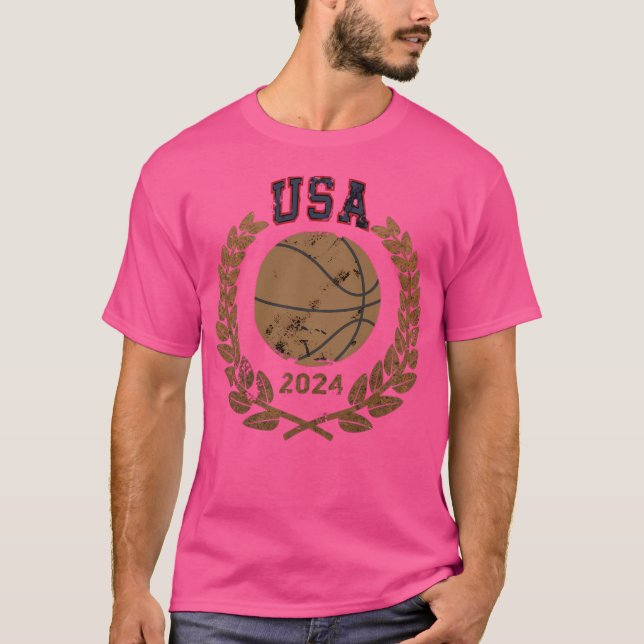 T-shirt Olimpic 2024Basketball Usa (Devant)