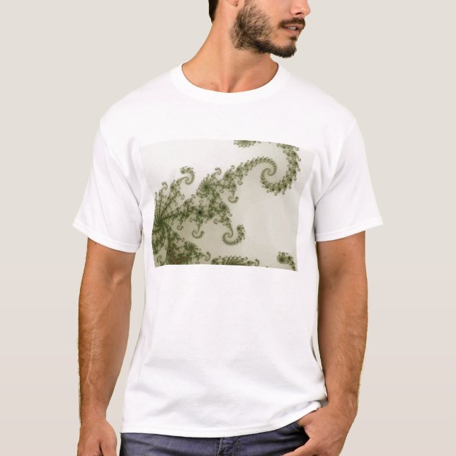 T-shirt olive de fumée (Devant)