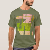 Olive rose vert géométrique Art Tribal Abstrait