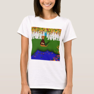 T-shirt Oliver la loutre au lac River Wolf en automne