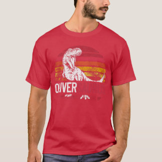 T-shirt Oliver Saurus Funny Personalized Dinosaur Re Name 
