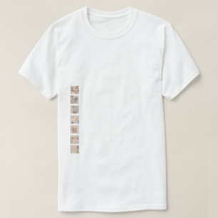 T-shirt OliverPink Carrés avant et Collage arrière