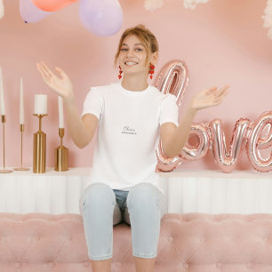 T-shirt Olivia DEMOISELLE D'HONNEUR   Écriture Moderne Min