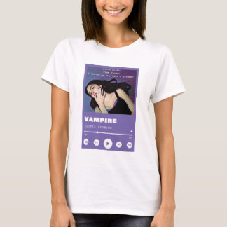 T-shirt Olivia Rodrigo Vampire Chemise lyrique