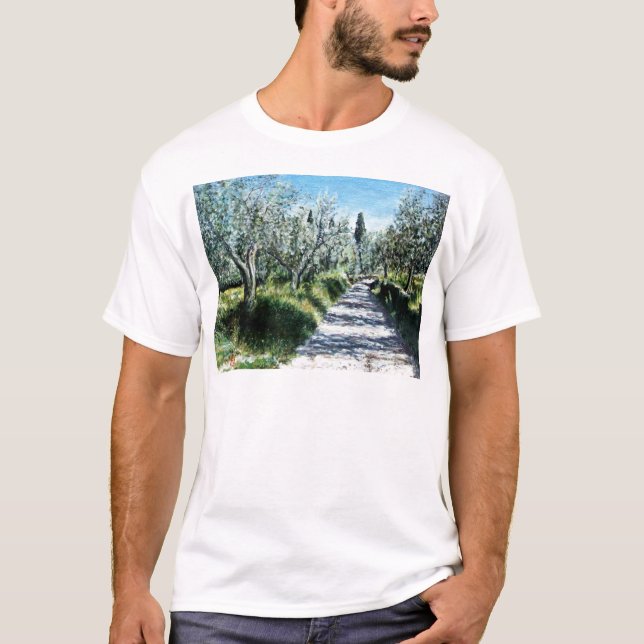 T-SHIRT OLIVIERS EN TOSCANE (Devant)