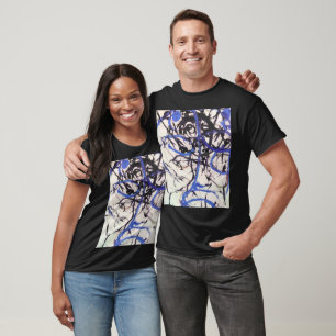 T-shirt Olmec Head Abstrait Jeff Hankamer Artjunkhaus Art