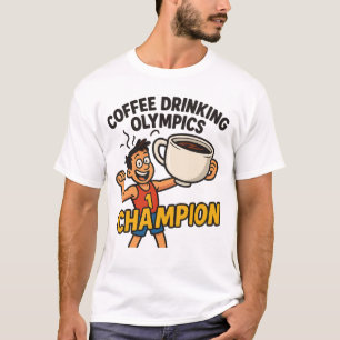 T-Shirt Olympia Kaffeetrinken - Koffein