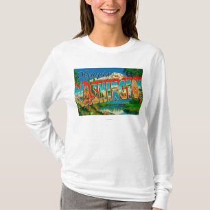 T-shirt Olympia, Washington - grandes scènes de lettre