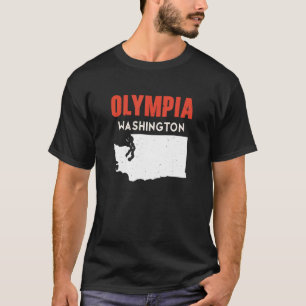 T-shirt Olympia Washington USA State America Travel Washin