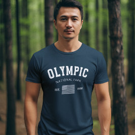 T-shirt Olympic Naional Park Photo Lake Landscape