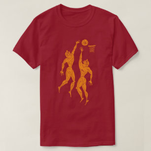 T-shirt Olympiens modernes anciens Basketball foncé