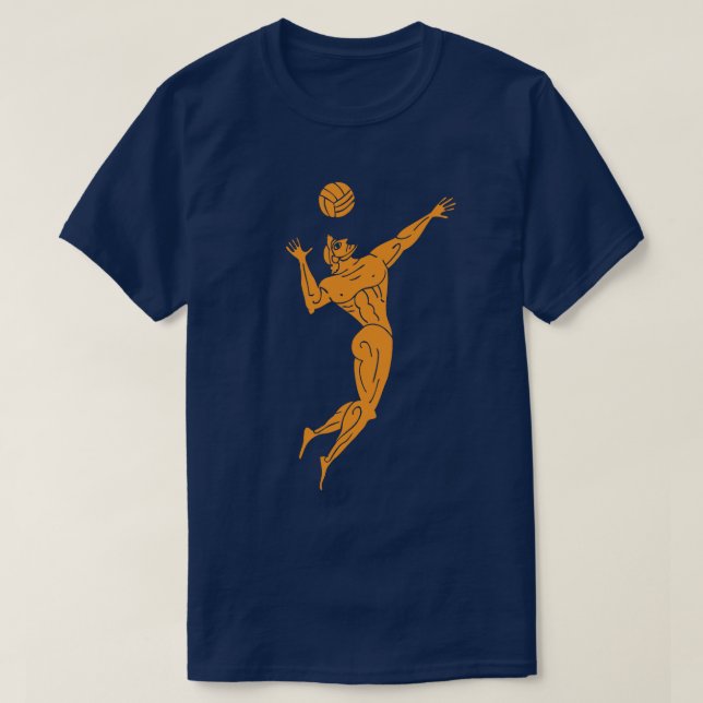 T-shirt Olympiens modernes anciens Volleyball foncé (Design devant)