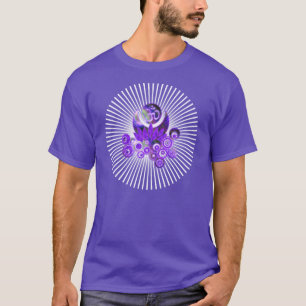T-shirt OM LOTUS Design violet