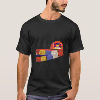 T-shirt Om Mani Padme Hum Mantra Bouddhiste Tibétain Avec 