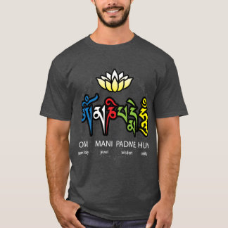 T-shirt Om Mani Padme Hum Mantra girl