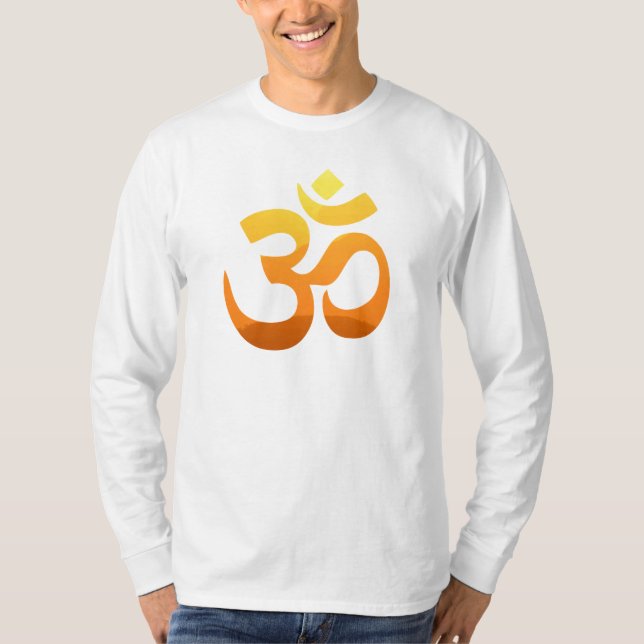 T-shirt Om Mantra Symbole Méditation Yoga double face (Devant)
