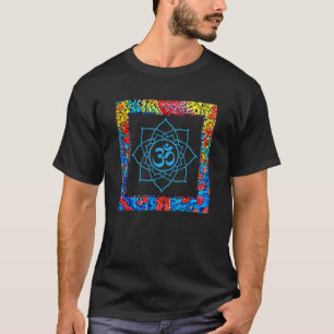 T-shirt Om Méditation Fleur Mandala Géométrie Gaia Yoga Ma