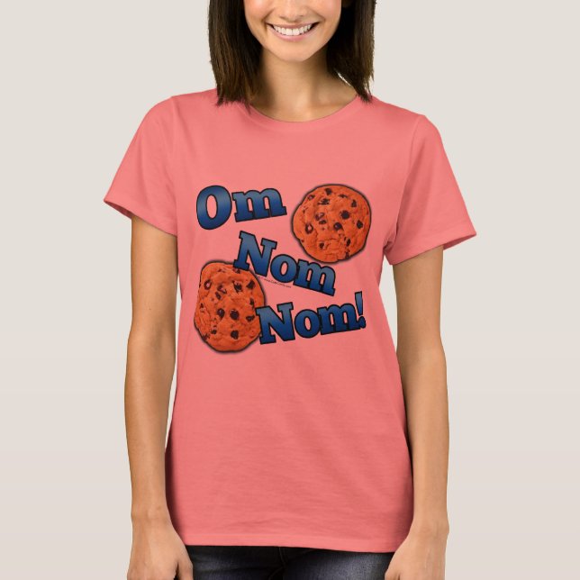 T-shirt Om Nom Nom, Mème Love Cookies (Devant)