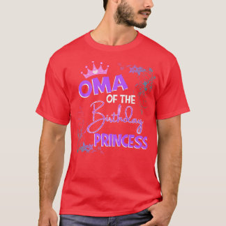 T-shirt Oma De L'Anniversaire Princess Family Matching Par