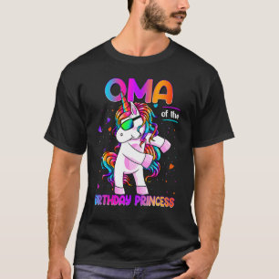 T-shirt Oma de l'anniversaire Princesse fille Dabbing lico