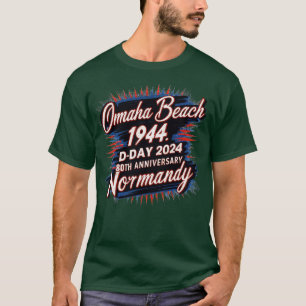 T-shirt Omaha Beach 1944 Jour 2024 80ème anniversaire Norm