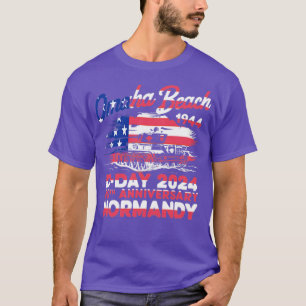 T-shirt Omaha Beach 1944 Jour 2024 80ème anniversaire Norm