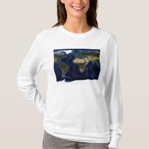 T-shirt Ombrage topographique et bathymétrique de la terre