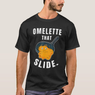 T-shirt Omelette Que Slide Petit Déjeuner Oeuf Alimentatio