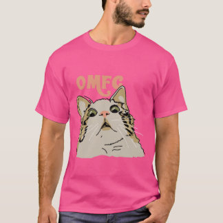 T-shirt OMFG Surprised Chat mème viral chat