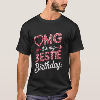 T-shirt OMG C'est l'anniversaire de ma meilleure amie Flèc