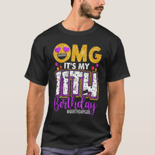 T-shirt Omg C'Est Mon 11E Anniversaire Fille De 11 Ans