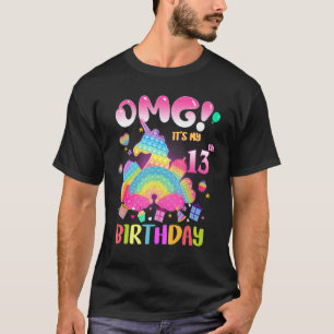 T-shirt Omg C'est mon 13e anniversaire fille Fidget 13 ans